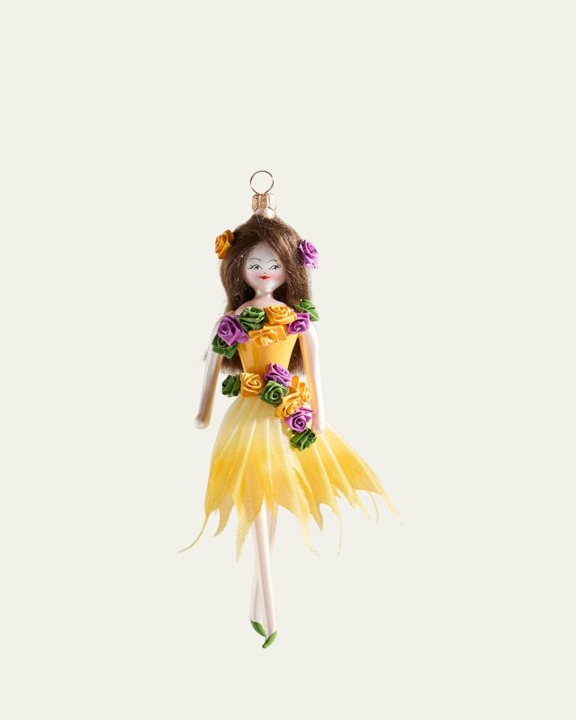 Fashionista Yellow Dress Ornament